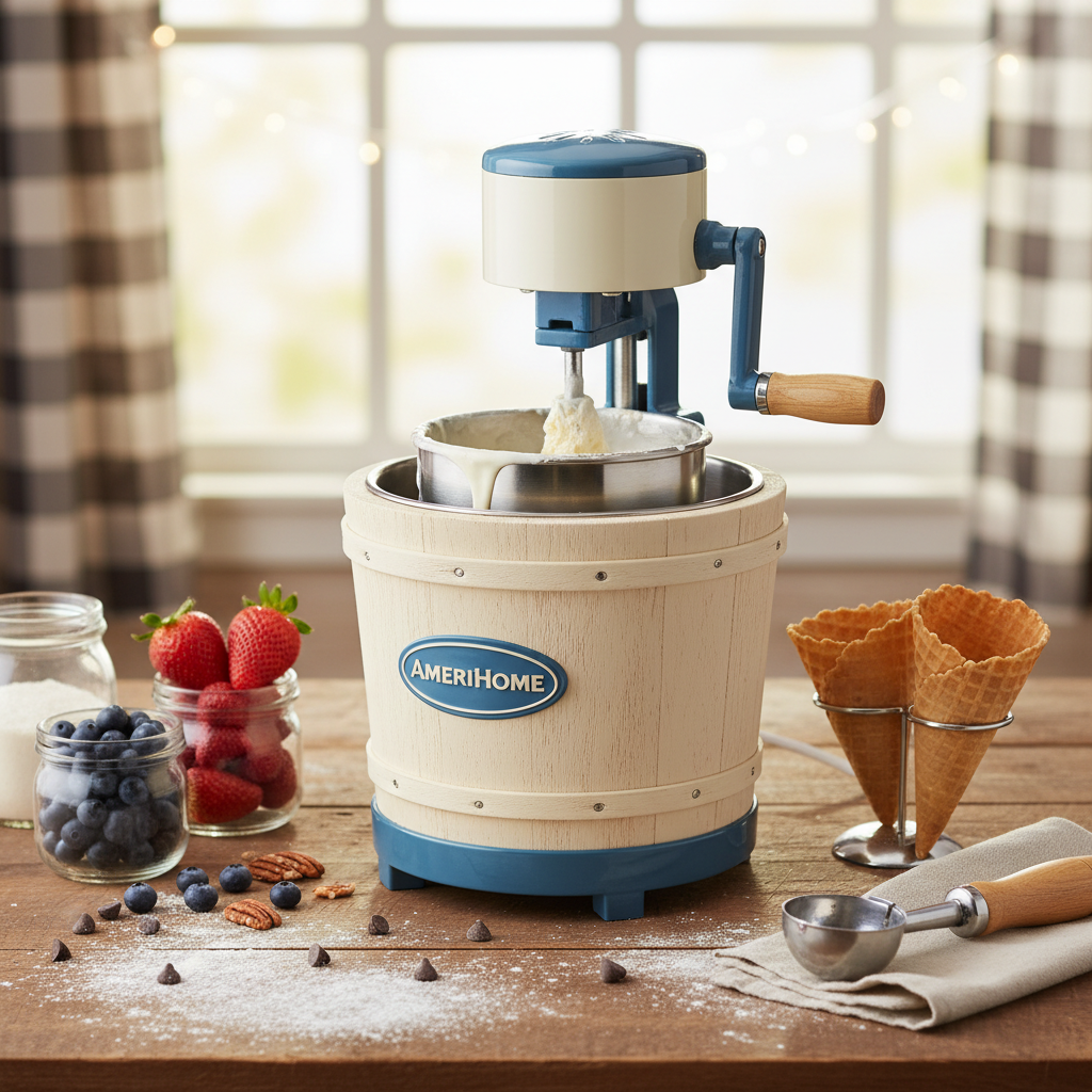 Review: AmeriHome 6-Quart Old Fashioned Ice Cream Maker – A Taste of Nostalgia