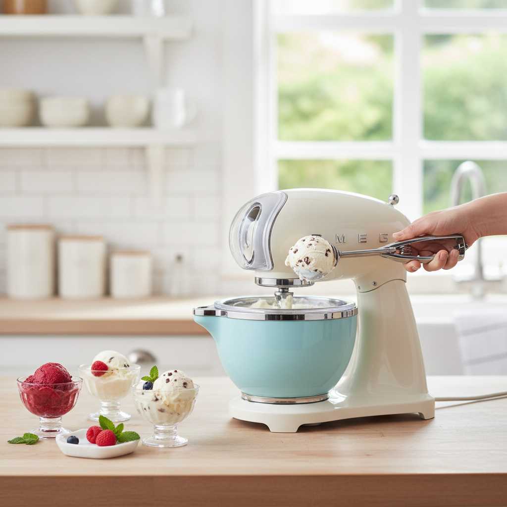 Review: Smeg Ice Cream Maker Attachment (Retro Charm Meets Frozen Delights)